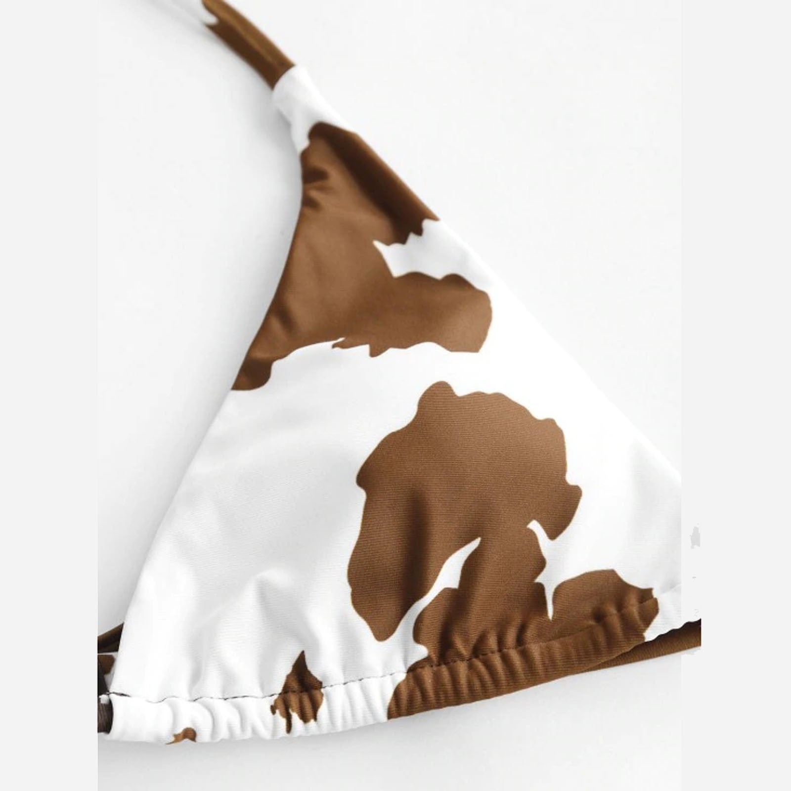 Split Bikini Three-point Tie-dye Tether