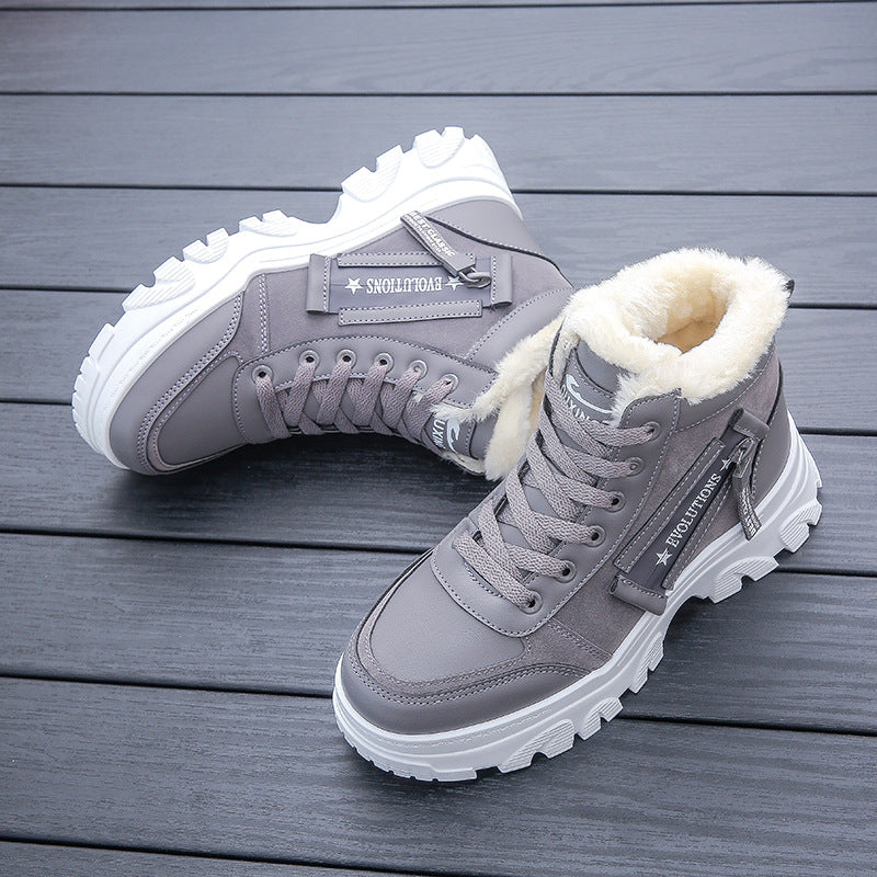 Winter New All-matching Platform Ankle Boots