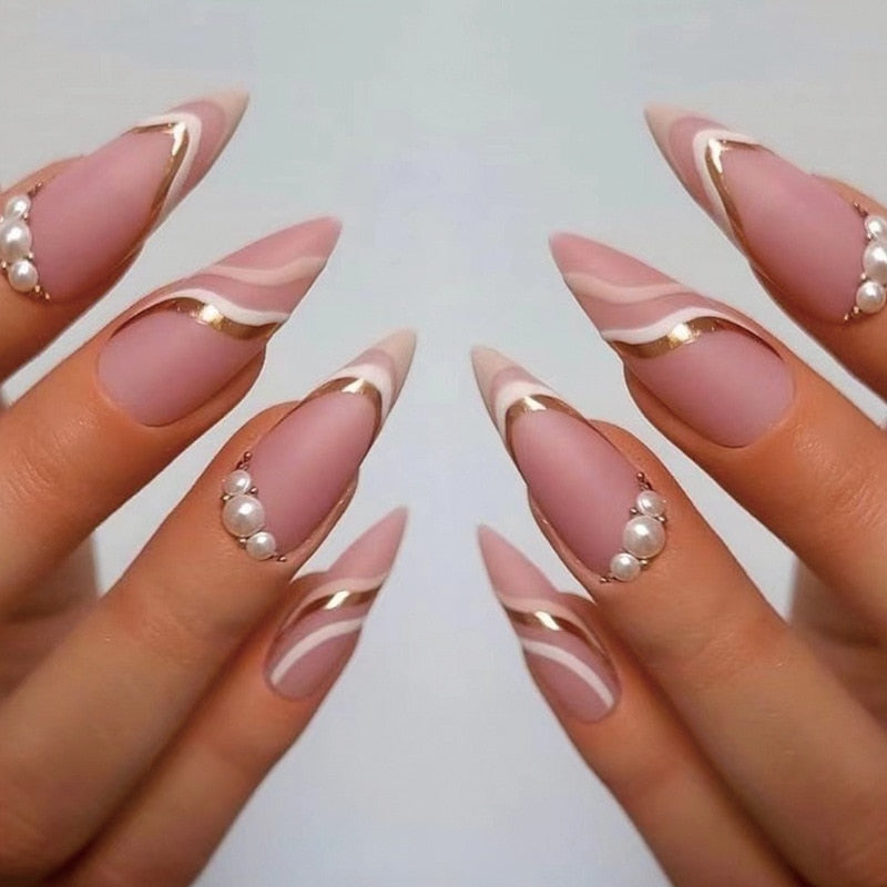 1Kit Gradient Ramp Purple Nail Tips Long Square Ballerina Luxury Nail Decoration With Rhinestones Home DIY Press On Coffin Nails JP1799