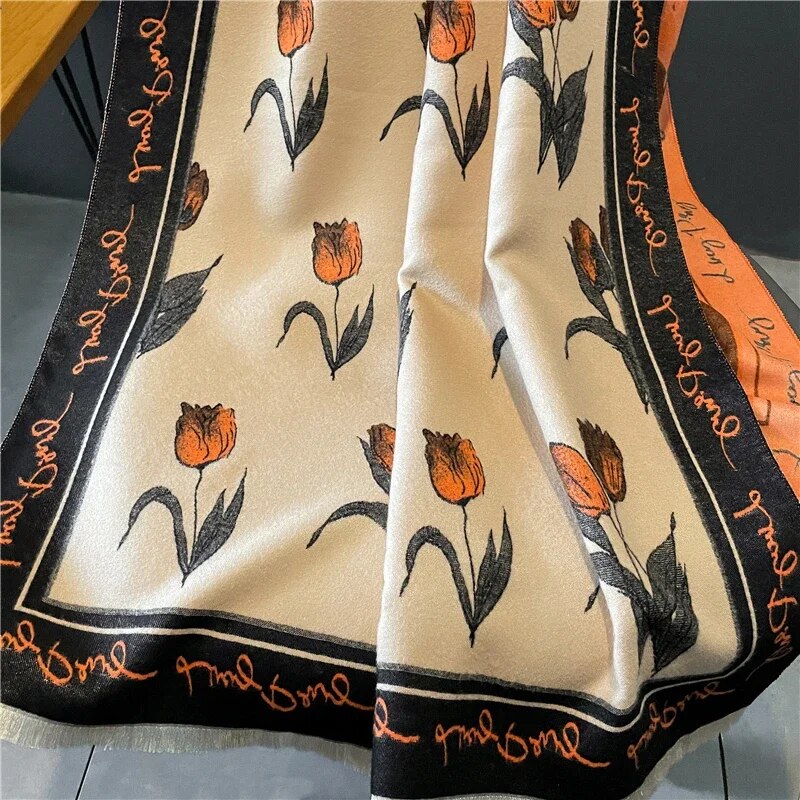 2022 Luxury Cashmere Sacarf for Women Leopard Print Thick Blanket with Tassel Large Shawl and Wrap Bufanda Winter Warm Echarpe WYT325-4