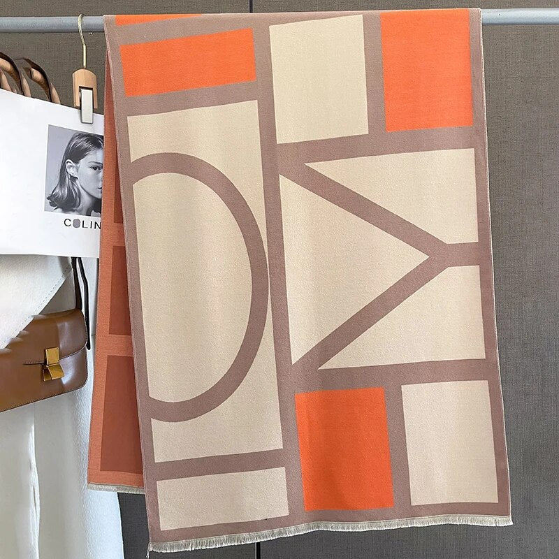 2022 Luxury Cashmere Sacarf for Women Leopard Print Thick Blanket with Tassel Large Shawl and Wrap Bufanda Winter Warm Echarpe WYT547-2