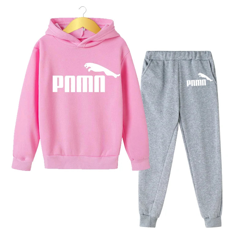 2023 Children's Boys Handsome Sweatshirt Spring and Autumn Hoodie+Pants 2-piece Sets Boys Girls Outdoor Jogging Casual Wear Coat