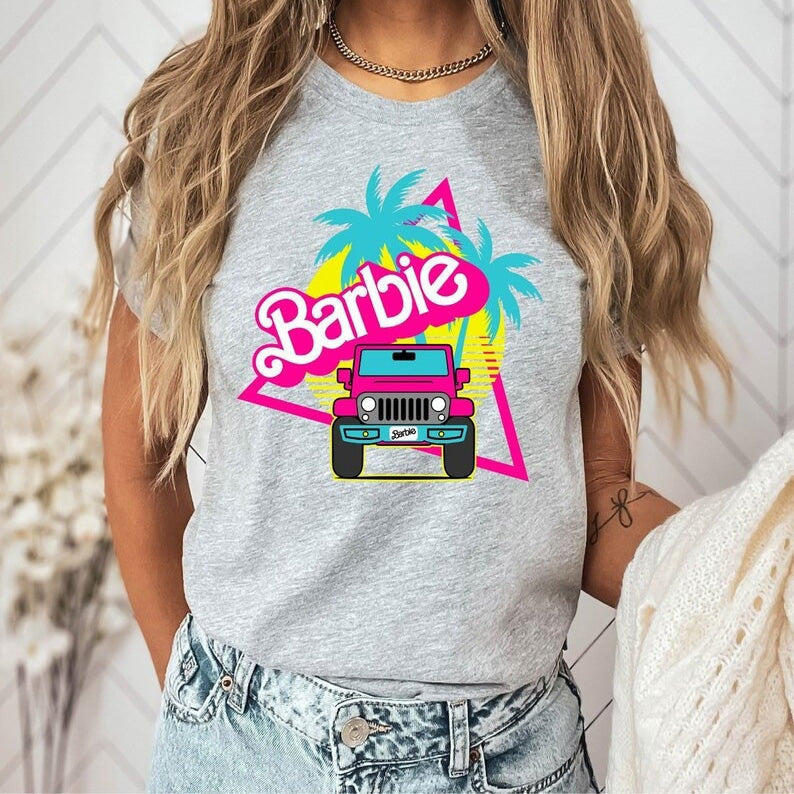 2024 Barbie Short-Sleeved Fashion Ladies T-Shirt Y2K Girls Summer Printing Soft Loose Round Neck Tops Undershirt Yoga Clothes 21