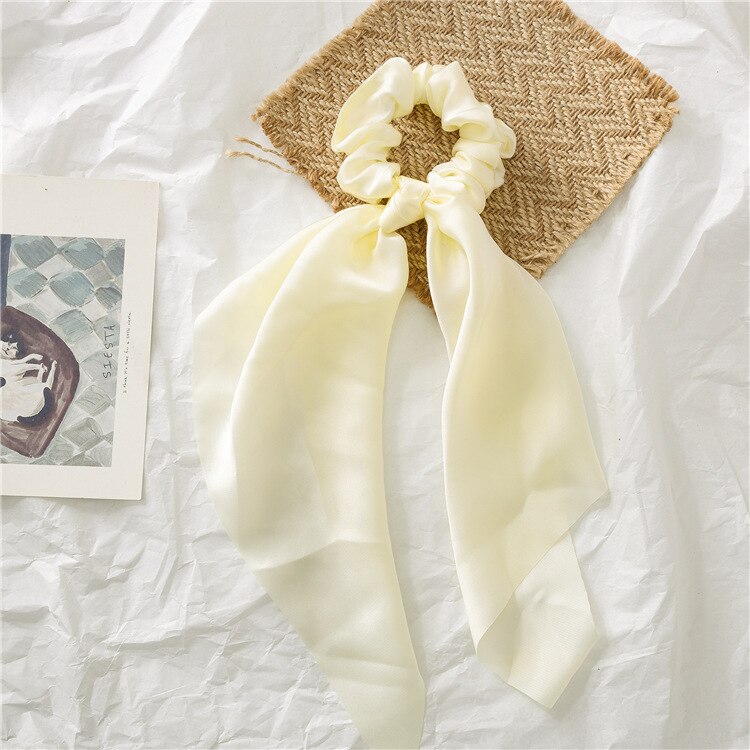 2024 Chiffon Printing Flower Bandana Hair Scarf Headband for Women Vintage Long Ribbon Scrunchie Beach Bandanas Hair Accessories 39