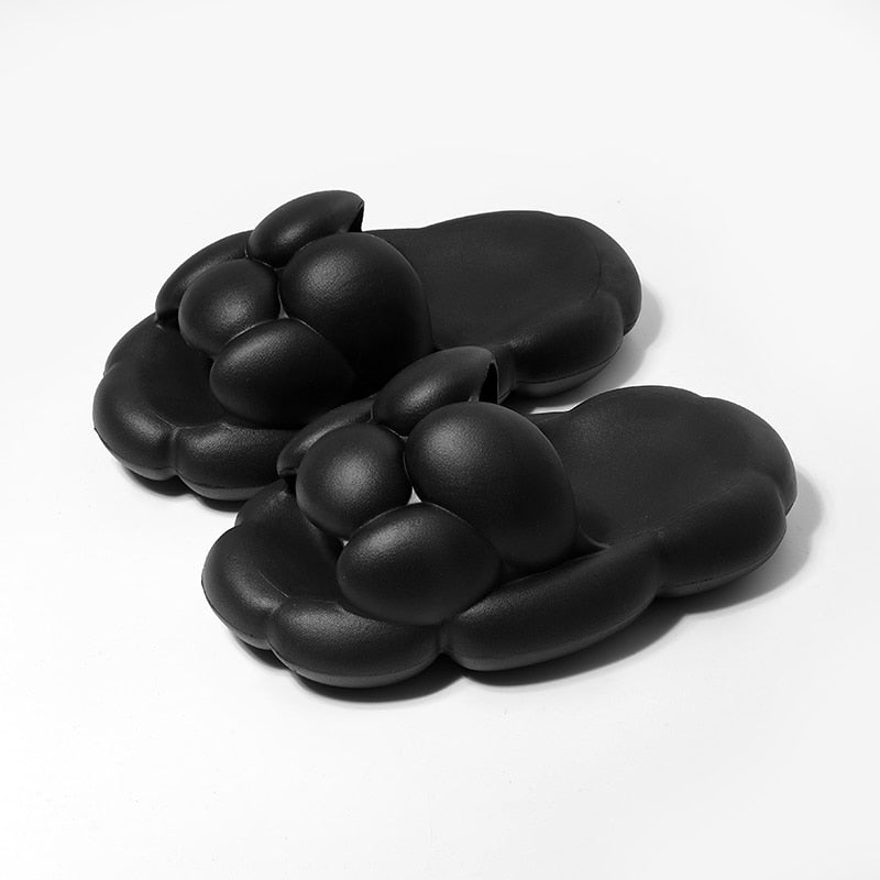 2024 Lightweight EVA home sandals and slippers Women's thick soles household indoor anti-skid shoes Home couple shoes Zapatos black 5024