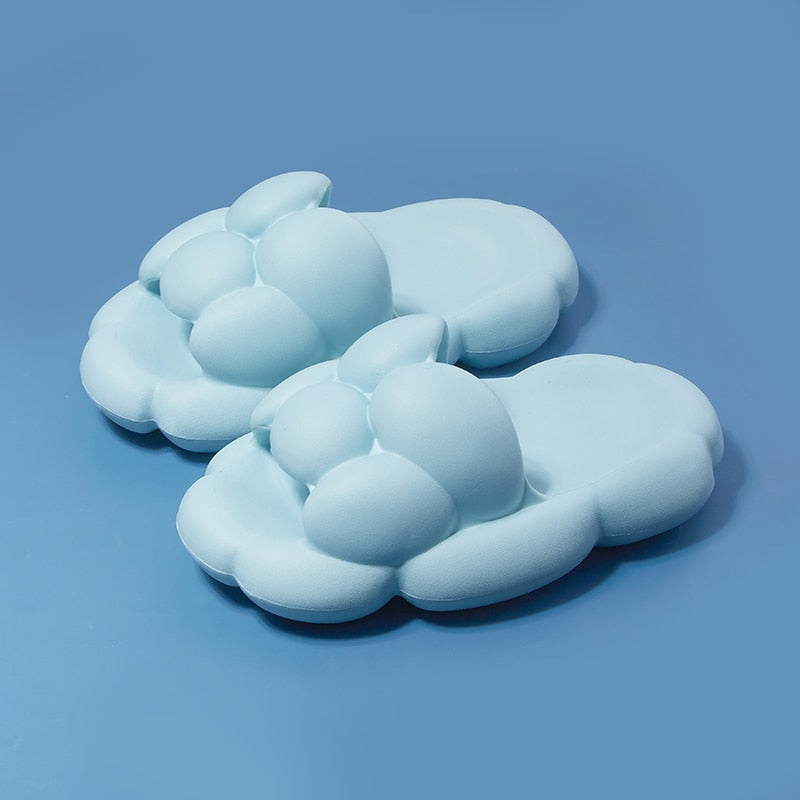 2024 Lightweight EVA home sandals and slippers Women's thick soles household indoor anti-skid shoes Home couple shoes Zapatos blue 5024