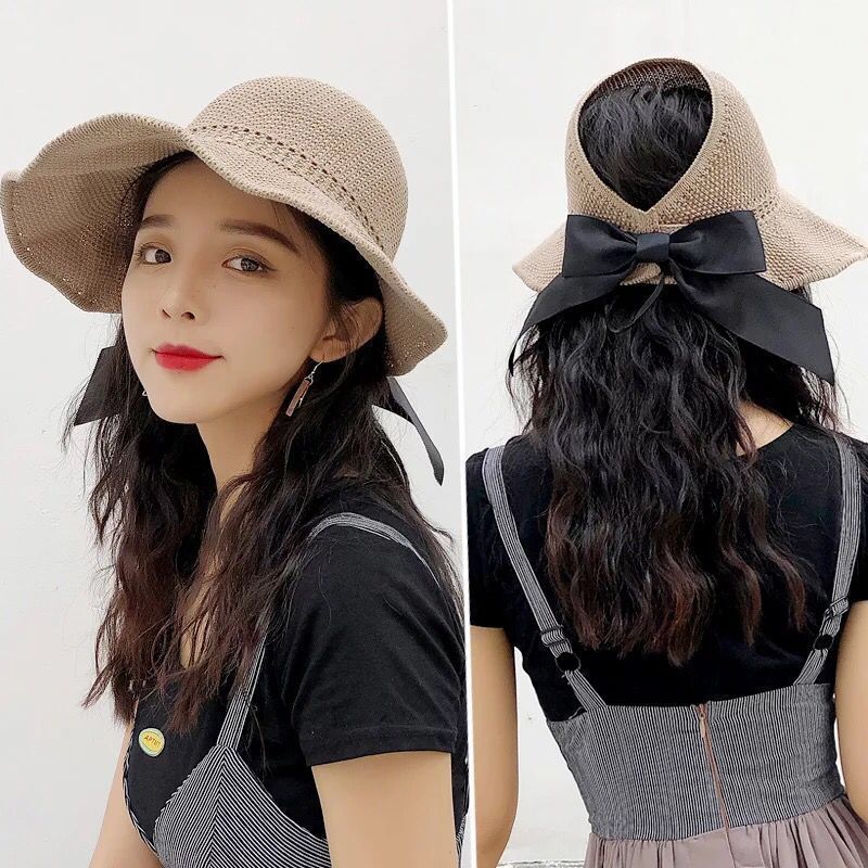 2024 New Fashion Wide Brim Sun Visor Hats Crochet Picnic Beach UV Protection Scallop Cap For Outdoor Summer Women's Hat Caps