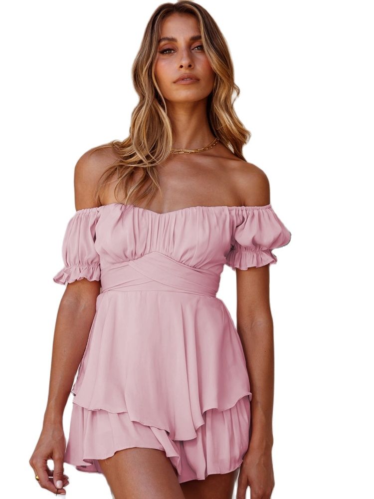 2024 New Jumpsuit Solid Color Casual Summer Women's Short Pants