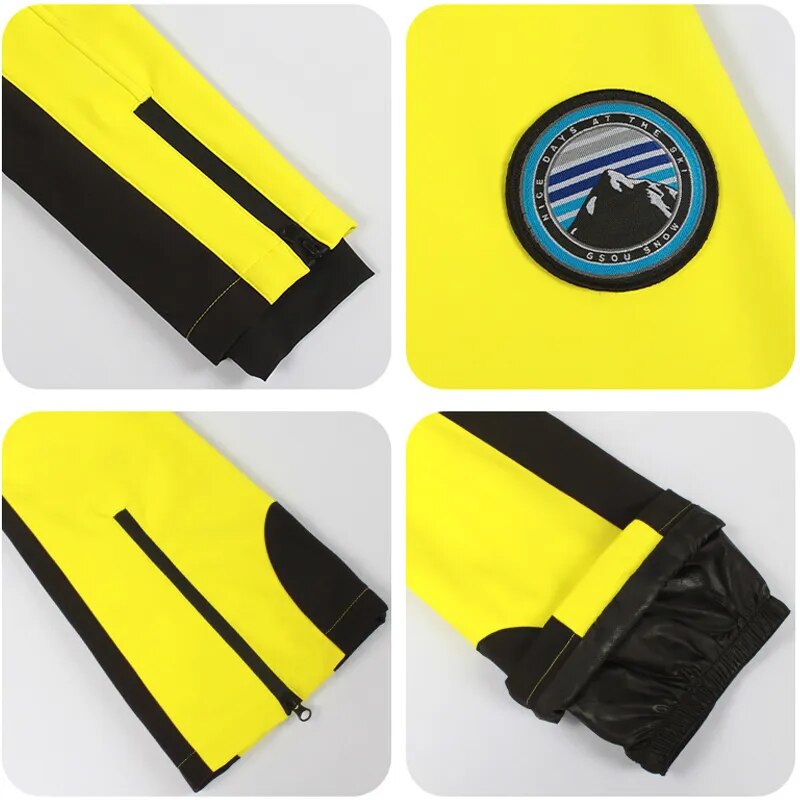 2024 One-piece Ski Suit for Women Thickening Snowboard Women Overalls Winter Windproof Waterproof Jumpsuit Clothing Skiing Suit