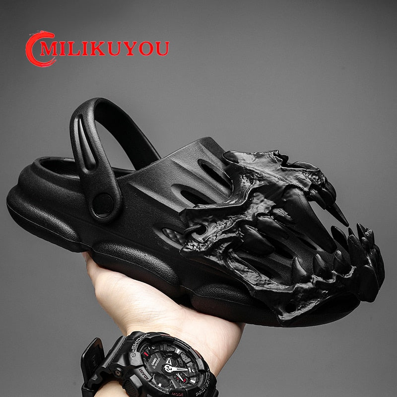 2024 Summer Women Men Sandals Light EVA Men's Casual Shoes Hole Shoes Clogs Lovers Home Garden Outdoor Male Beach Flat Slippers