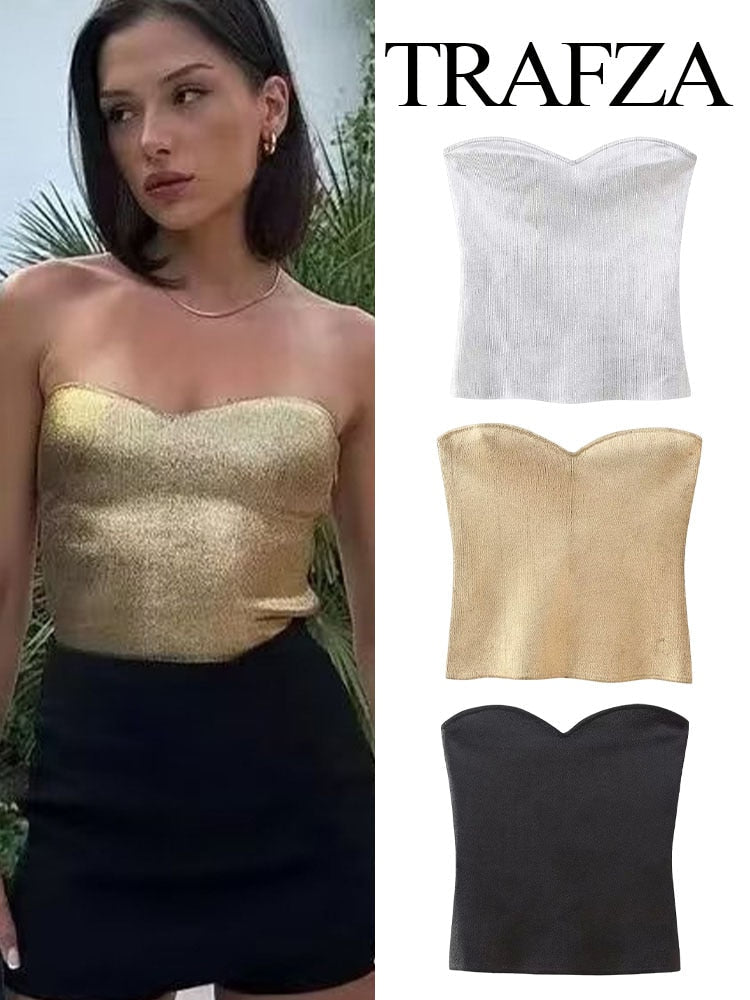 2024 Summer Women New Fashion Solid Backless Zipper Sexy Tank Tops Woman Sleeveless Female Chic Corset Camis Streetwear