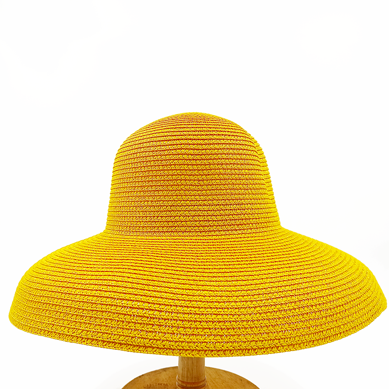2024 Summer hat new female sun hat folding beach hat big brim travel sunscreen Hepburn wind sun hat travel 16 55-58CM