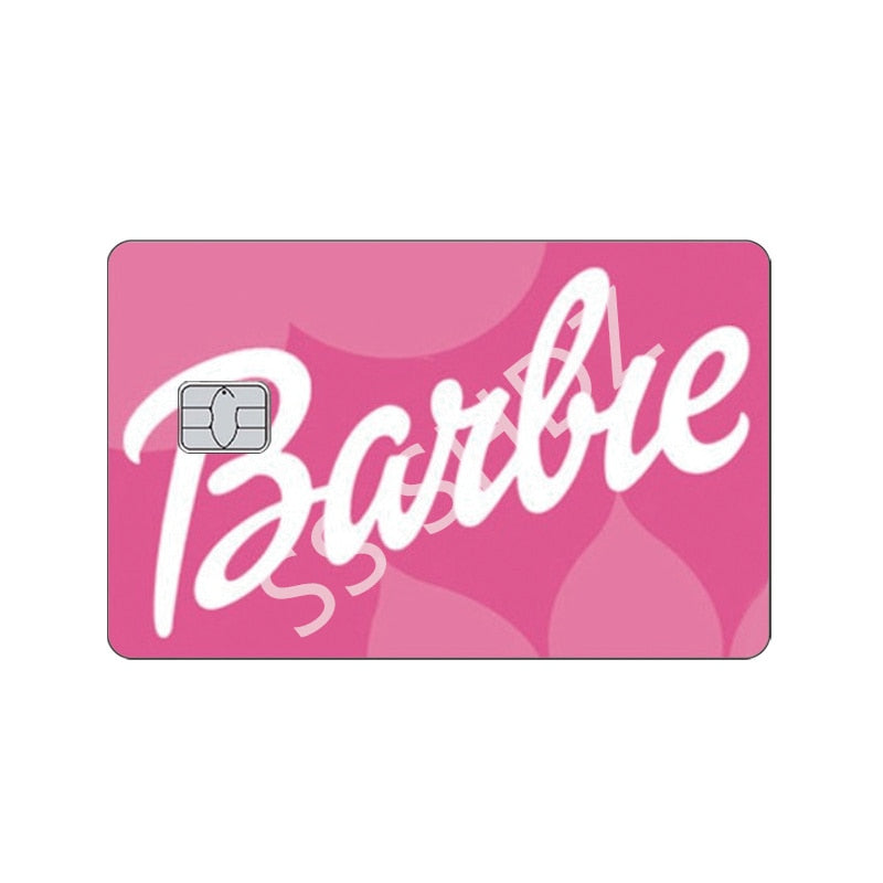 22 Models Barbie Cards Sticker Anime Fashion Y2K Girls Bank Credit Cards Cover Women Anti-Scratch Protection Stickers Film Decor new 2