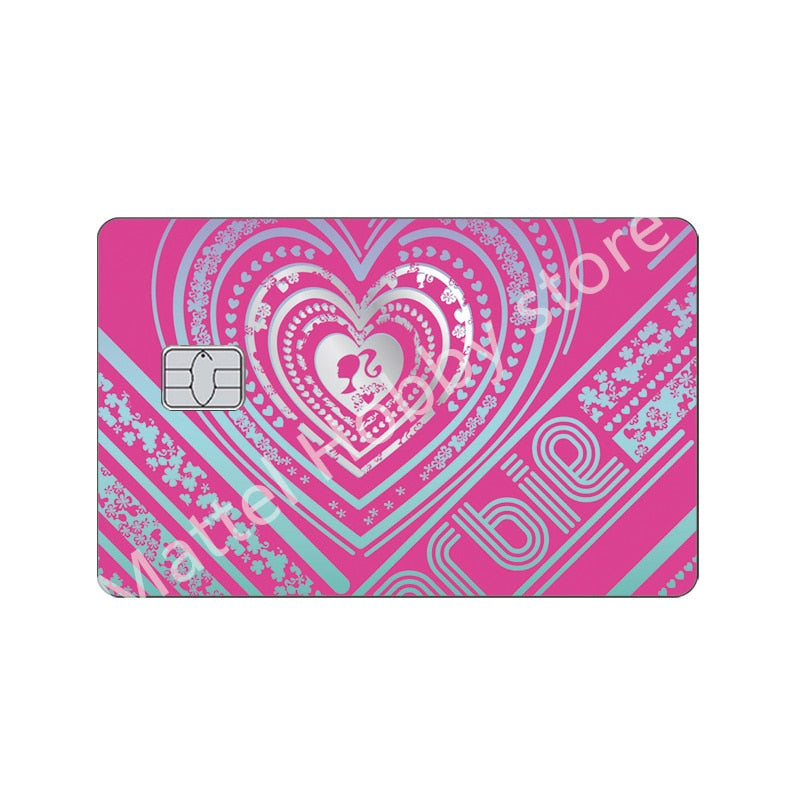 22 Models Barbie Cards Sticker Anime Fashion Y2K Girls Bank Credit Cards Cover Women Anti-Scratch Protection Stickers Film Decor barbie sticker 11