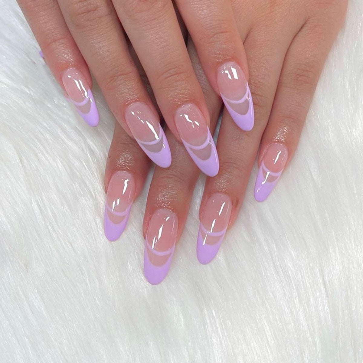 24Pcs/Box White French Fake Nails Press on Long XL Length Rhinestone Design False Nails Full Cover Acrylic Nail Tips JZJ-JP1121