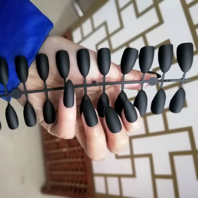 24pcs Detachable Coffin False Nails Chestnut Brown Leopard Butterfly Full Cover Fake Nails DIY Glue Press On Nails Nail Supplies only fake nails