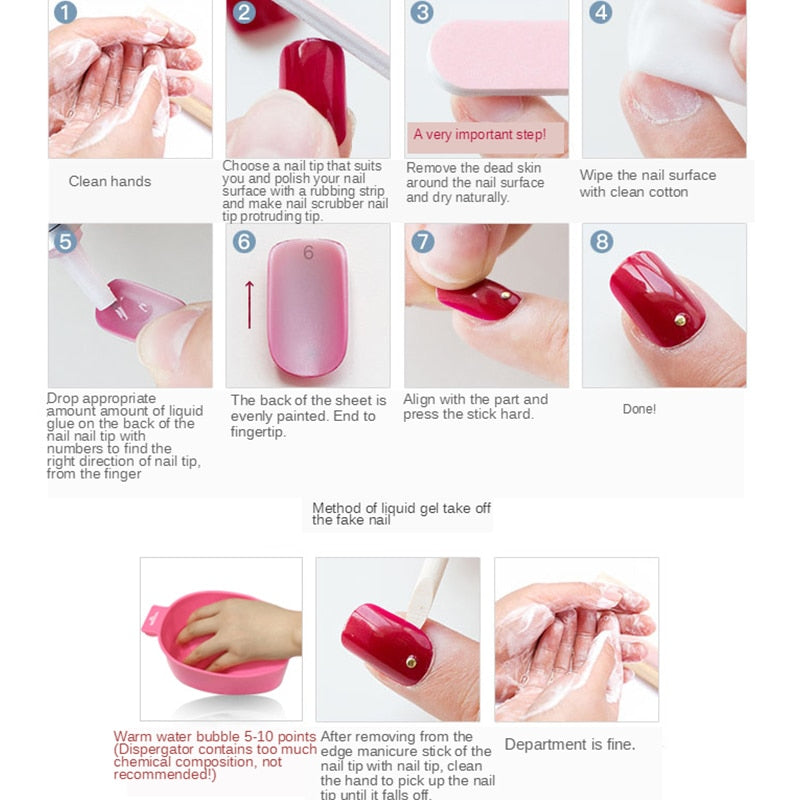 24pcs false nails matte Green Nails Patch with glue Removable Long Paragraph Fashion Manicure press on Nail tips