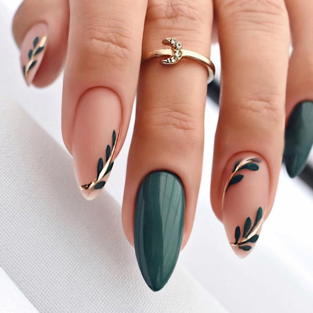 24pcs/set Long Stiletto Fake Nails Punk Snake Pattern Black White Matte False Nails Artificial Full Nail Tips Manicure Tools a5