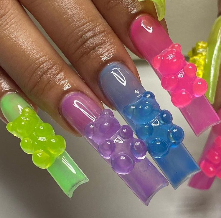 37style Sanrios Kuromi Hello Kitty My Melody Anime Y2k Europe and America Handmade Press on Nails Long Nails Design Manicure E