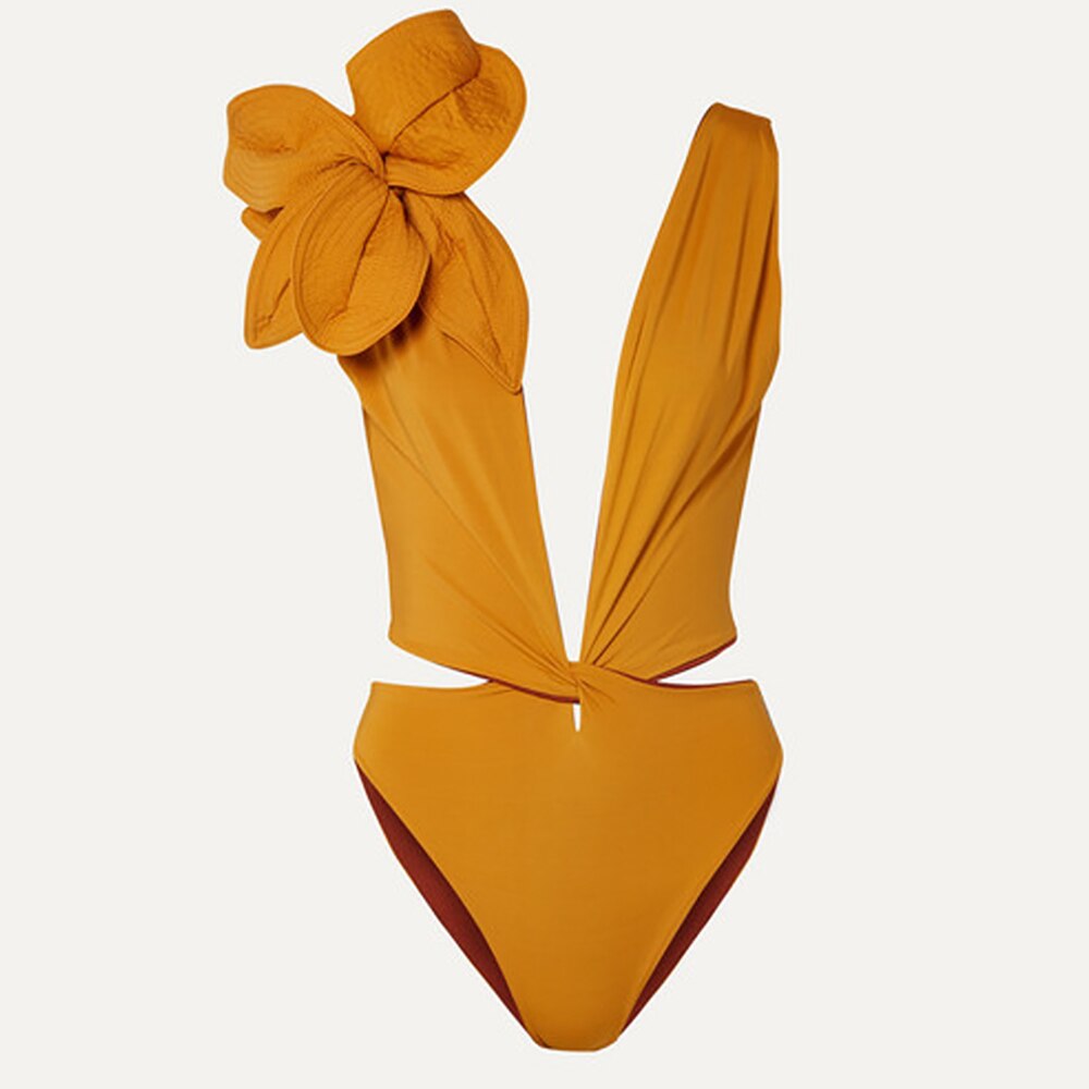 3D Design Lace Stripe Cutout Tight Tankini Swimwear