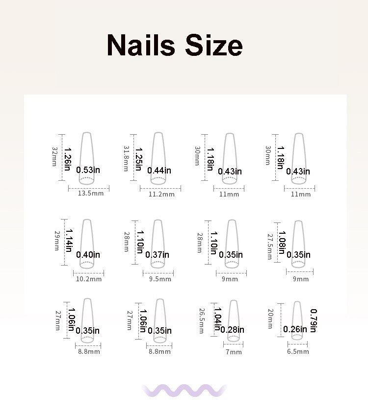 3D fake nails set glossy pink long french coffin tips with glitter star diamond faux ongles press on acrylic false nail supplies