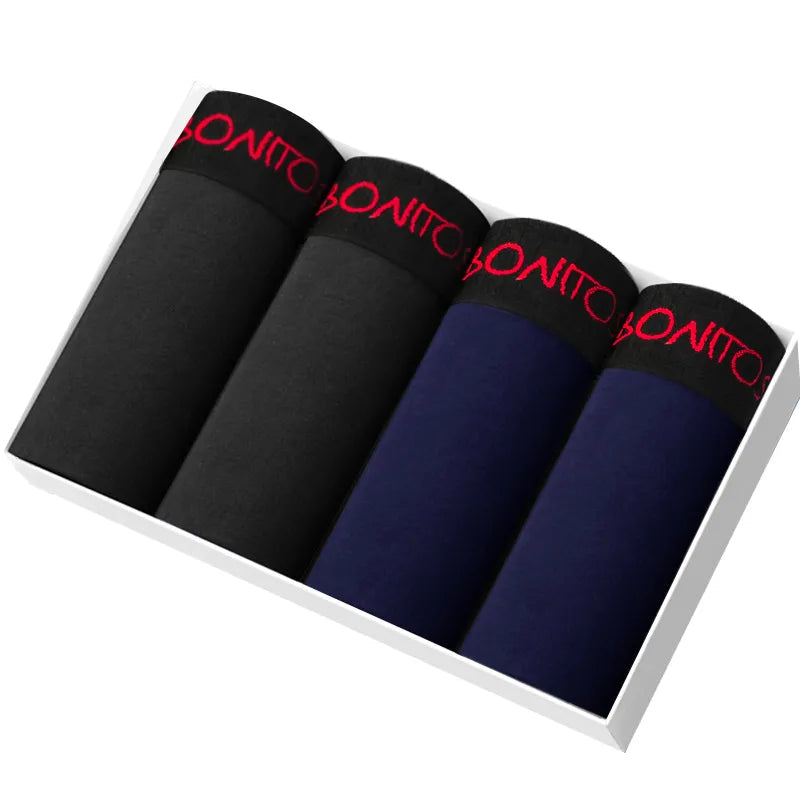 4pcs Boxers Men's Panties Underpants Man Boxer Underwear Cotton for Male Underpants Man Cotton Large Size Lot Soft B2 4pcs-pack9