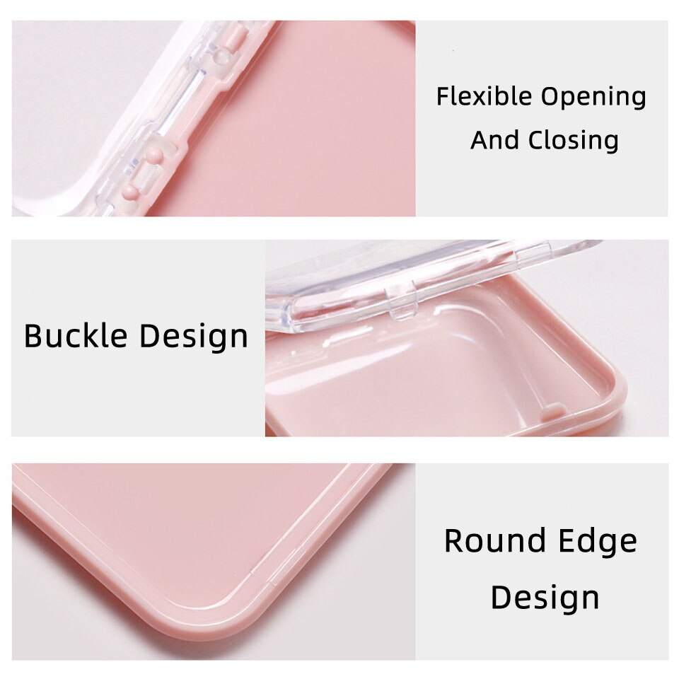 5/10 Pieces Empty Nail Boxes For Packaging Square Shape Box Wholesale Nail Tips Press On Nail Packaging Case Small Business