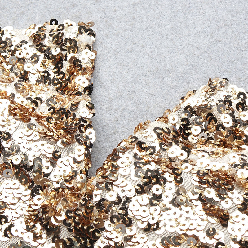 Tube Top Hanging Shoulder Pencil Skirt Sexy Stretch Nightclub Dress