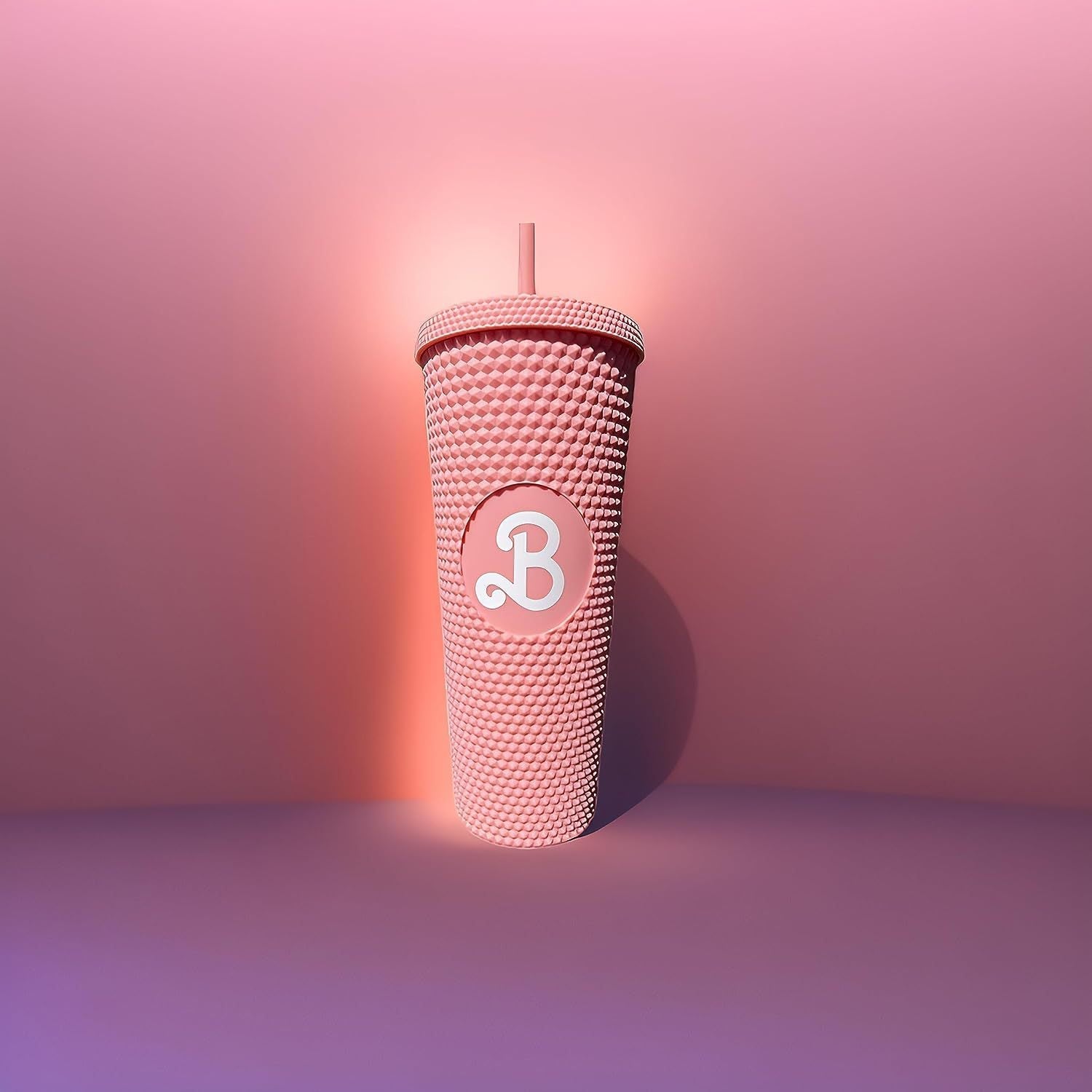 800Ml 2024 Barbie Party Pink Cup with Straw Kawaii Barbies Movie Accompanying Cups High Capacity Portable Drinking Bottle Gifts