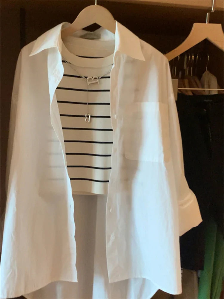 Colorfaith New 2022 Basic Bottoming Striped Chain Elasticity Vests Women Tank & Camis Autumn Winter Wild Crop Short Tops V3420DG