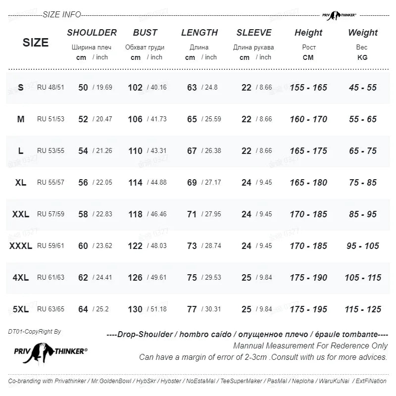 American 210GSM Printed T-shirts Men's Oversized Summer Cotton Short Sleeve Tees Ins Male Top Streetwear Versatile Clothes