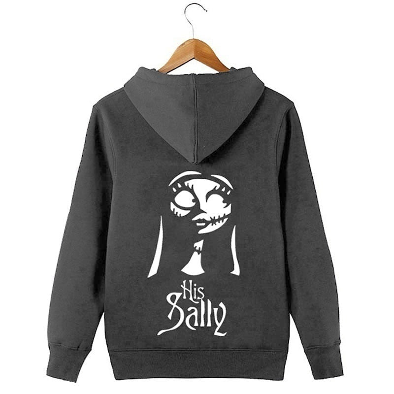 Autumn Jack and Sally Couple Hoodies Halloween Before Christmas Jackets Man Women Couple Hoody 5
