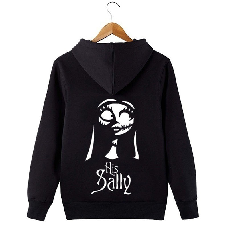 Autumn Jack and Sally Couple Hoodies Halloween Before Christmas Jackets Man Women Couple Hoody 4