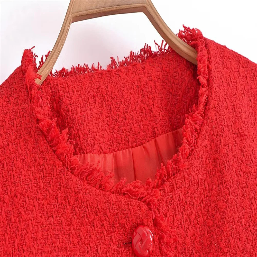 Autumn New Women's Wear European and American Style Fashion Coarse Jacket Coat