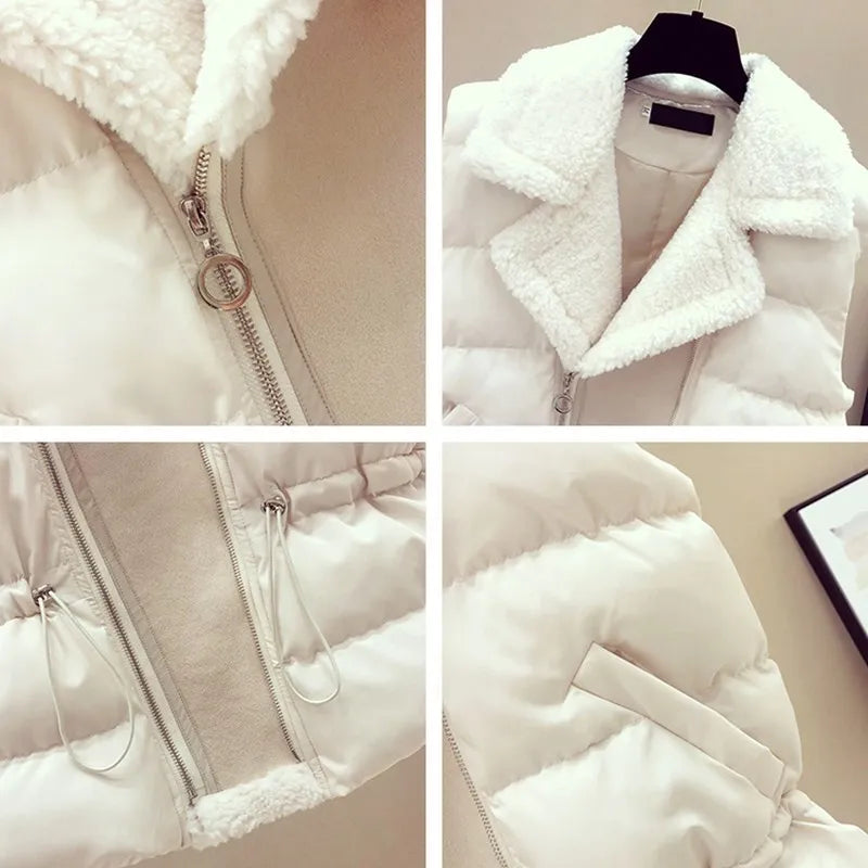 Autumn Winter New Warm Sweater 3 piece set Women Korean Fashion Sweet Heart-shaped beaded Sweater +Lamb wool vest +Pants Suits