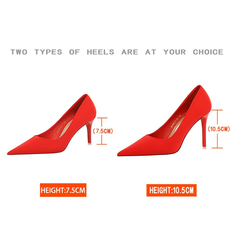 BIGTREE Shoes Satin Women Pumps 2024 New Purple High Heels Fashion Women Shoes Stiletto Luxury Noble Party Shoes Women Heels