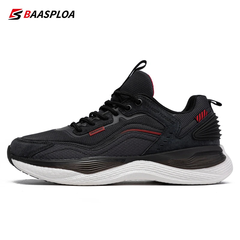 Baasploa Men's Spring Running Shoes Outdoor Non-Slip Breathable Light Sports Running Shoes able Sneakers Running Shoes 131105-SH