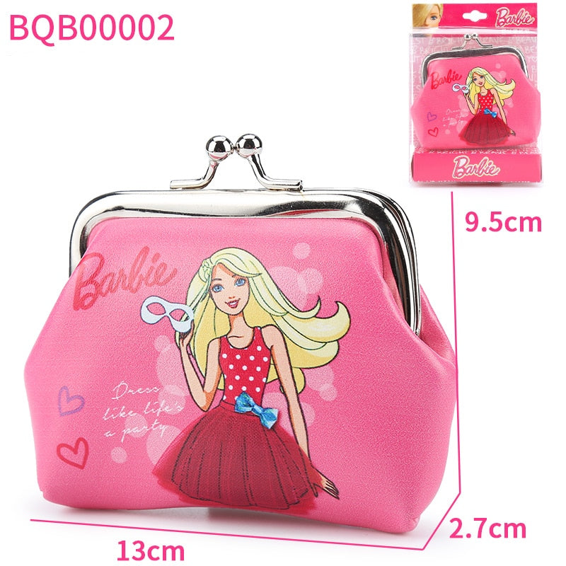 Barbie Children's Coin Purse Anime Cartoon Girls Portable Small Princess Purse Kawii Kids Mini Wallet Clutch Handbag for Gifts AMAIO