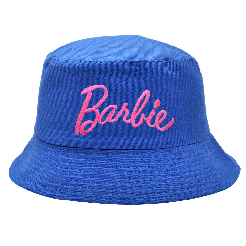 Barbie Macaron Fisherman Hat Summer Casual Sunshade Anime Kawaii Wide Brim Fishing Cap Women's Girl Sun Protection Birthday Gift Fisherman hat 5