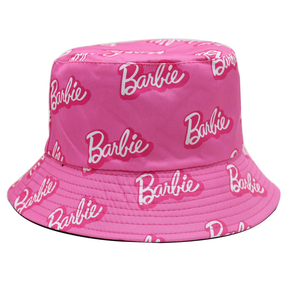 Barbie Macaron Fisherman Hat Summer Casual Sunshade Anime Kawaii Wide Brim Fishing Cap Women's Girl Sun Protection Birthday Gift Fisherman hat 8
