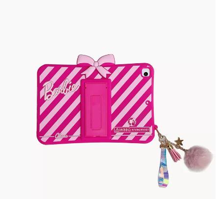 Barbie for Ipad Case Fashion Pink Mini Air Pro Full Screen Pu Silicon Transparent Cover Cartoon Kawaii Portable Accessory Gift Basic barbie stand