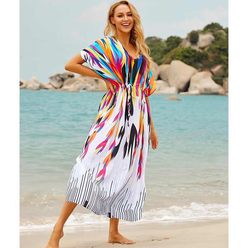 Beach Cover up Kaftans Sarong Bathing Suit Cover ups Beach Pareos Swimsuit Cover up