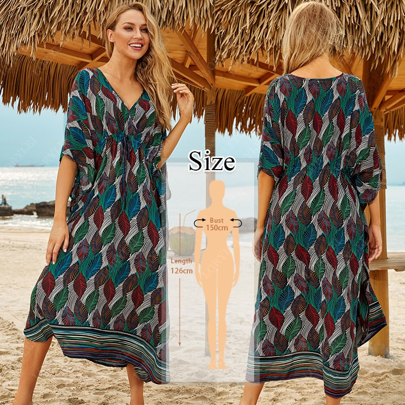 Beach Cover up Kaftans Sarong Bathing Suit Cover ups Beach Pareos Swimsuit Cover up Q1127-641 One Size