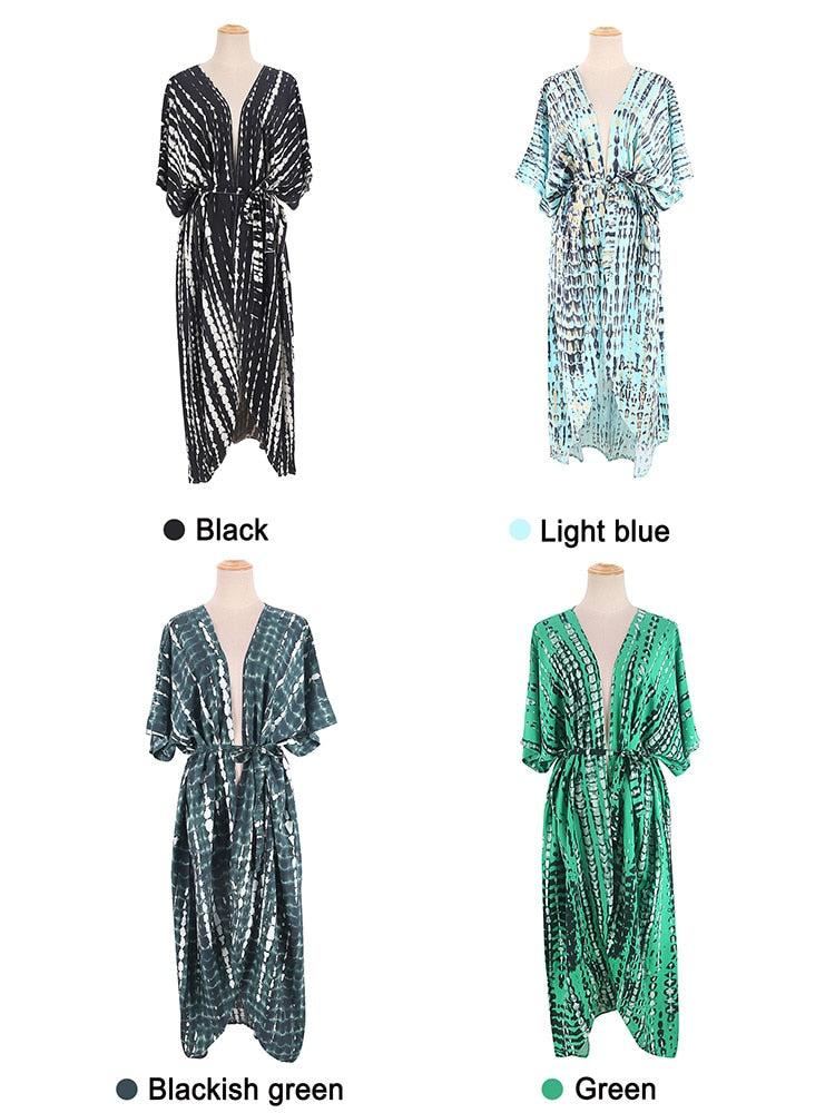 Bikini Cover-ups Beach Pareo Stripes
