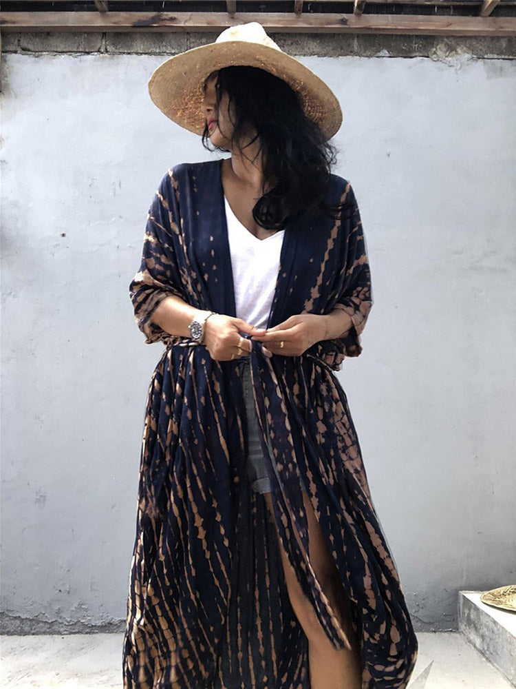 Bikini Cover-ups Beach Pareo Stripes