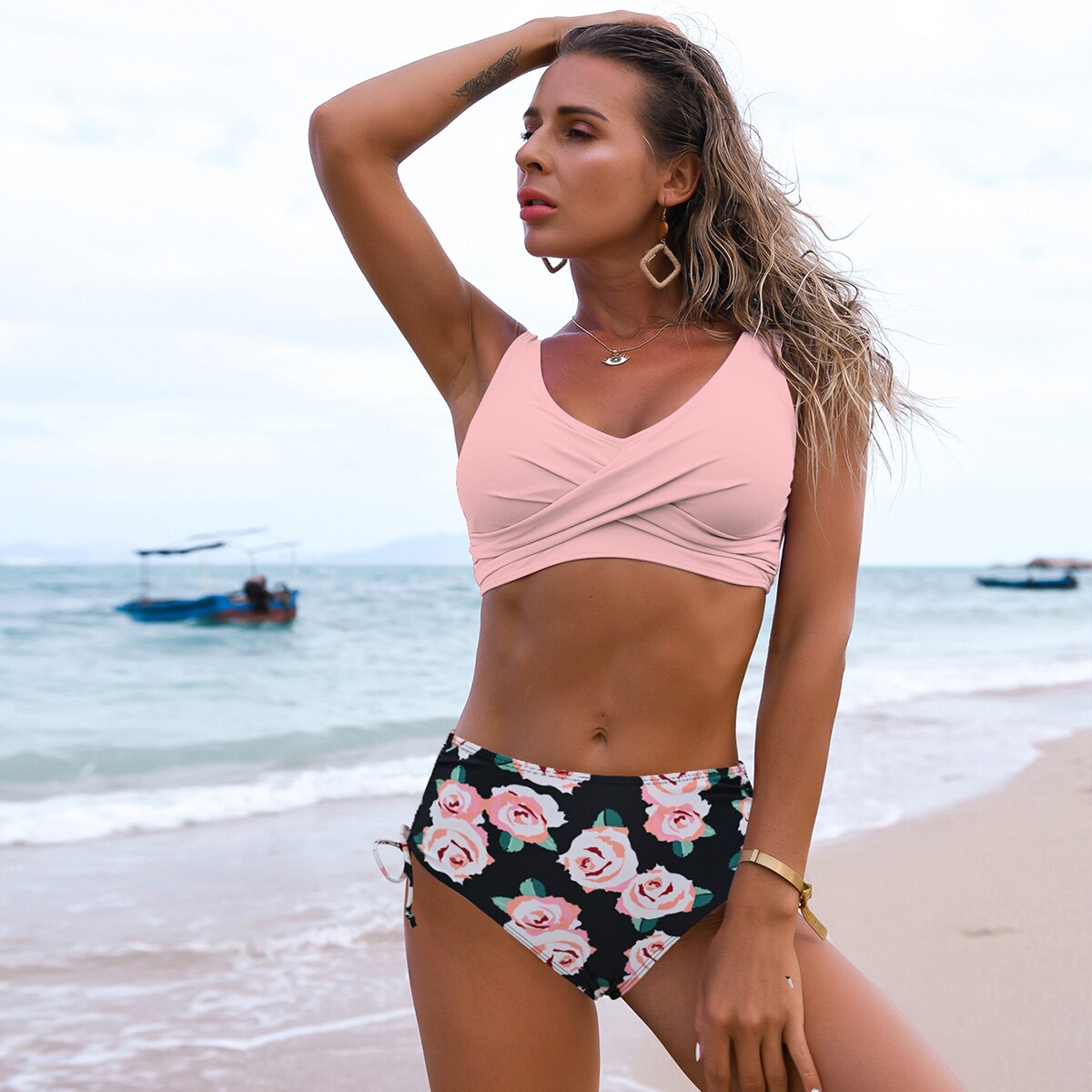 Bikini Set Push Up High Waisted