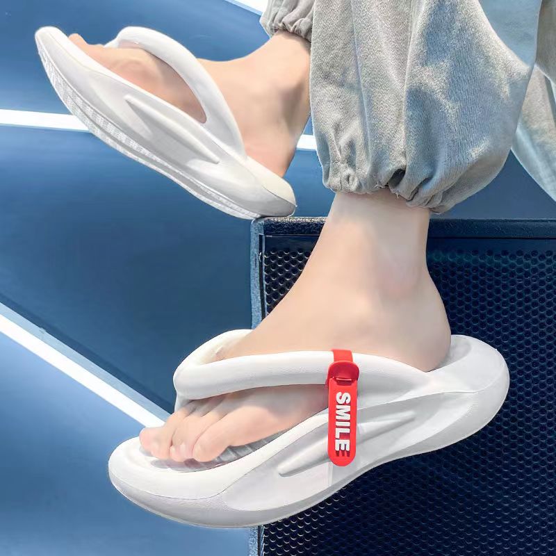 Casual Platform Non-slip Flip Flops Shoes 2024 Summer New Fashion Bathroom Home Slippers Womens EVA Indoor Slides Sandals 32-White