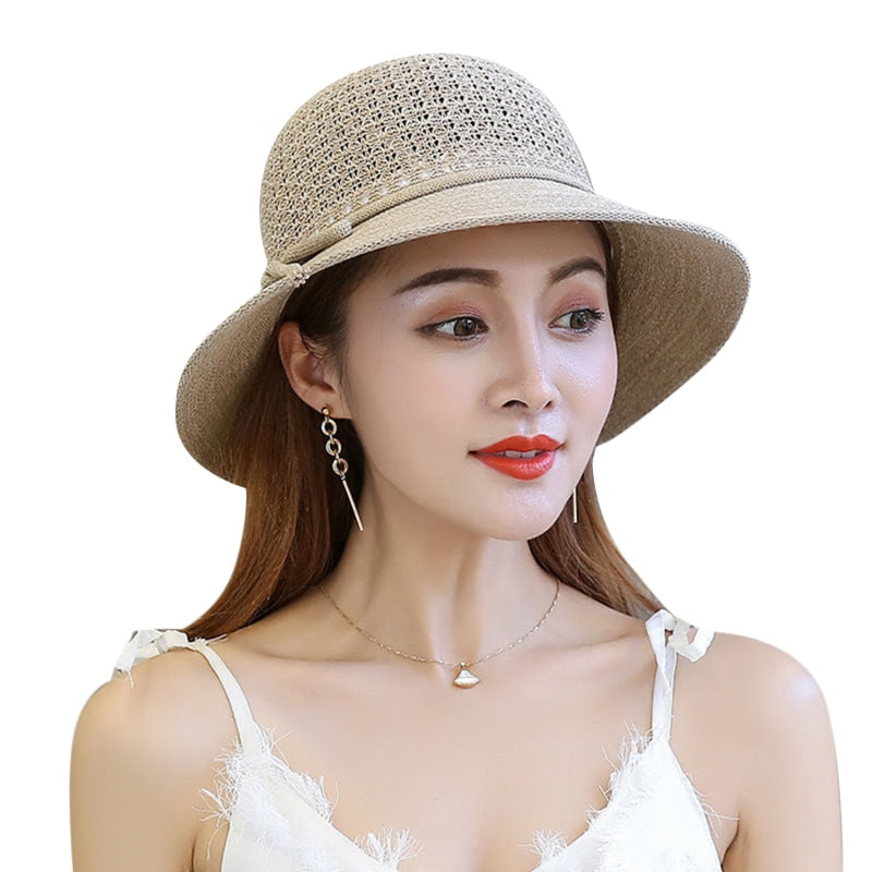 Cool Women Bucket Hats Female 2024 New Summer Korean Fahsion Sunscreen Fisherman Cap Outdoor Beach Sun Cap Hat For Women Coffee