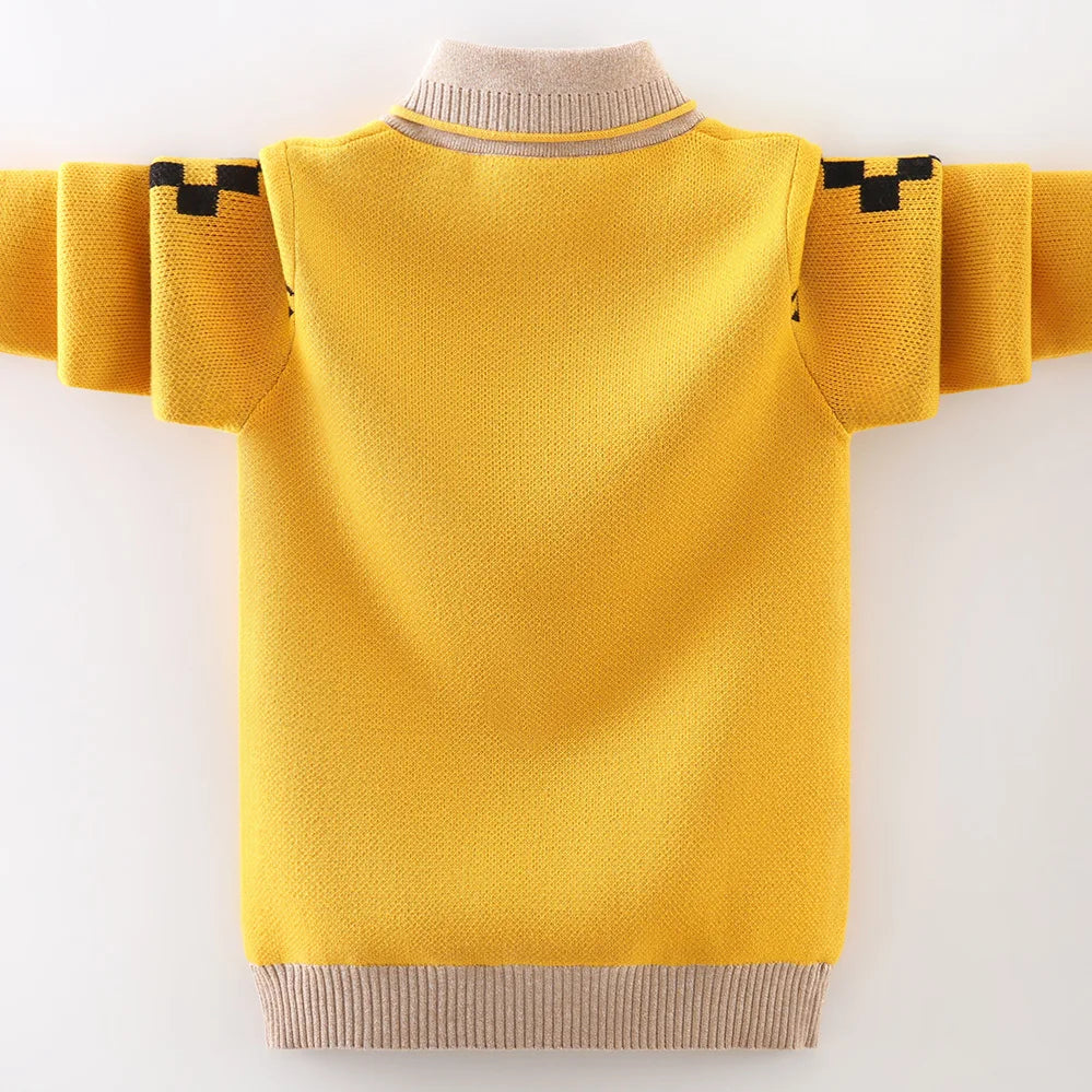 Cotton Clothing Children's Sweater Keep Warm in Winter Pullover Sweater Children's Clothing Knitted Sweater Boys Clothes