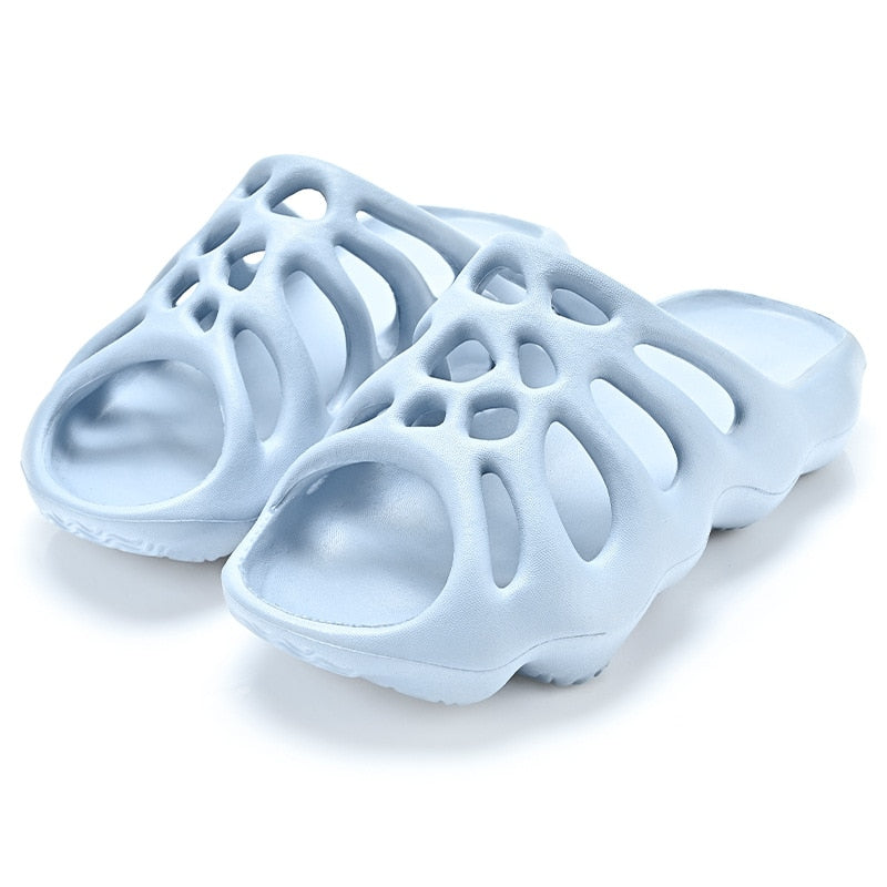 Cut-out Platform Slippers Women Men Fashion Beach Slides Soft EVA Lovers Indoor Batrhoom Slipper Ladies Home Floor Shoes wmlan